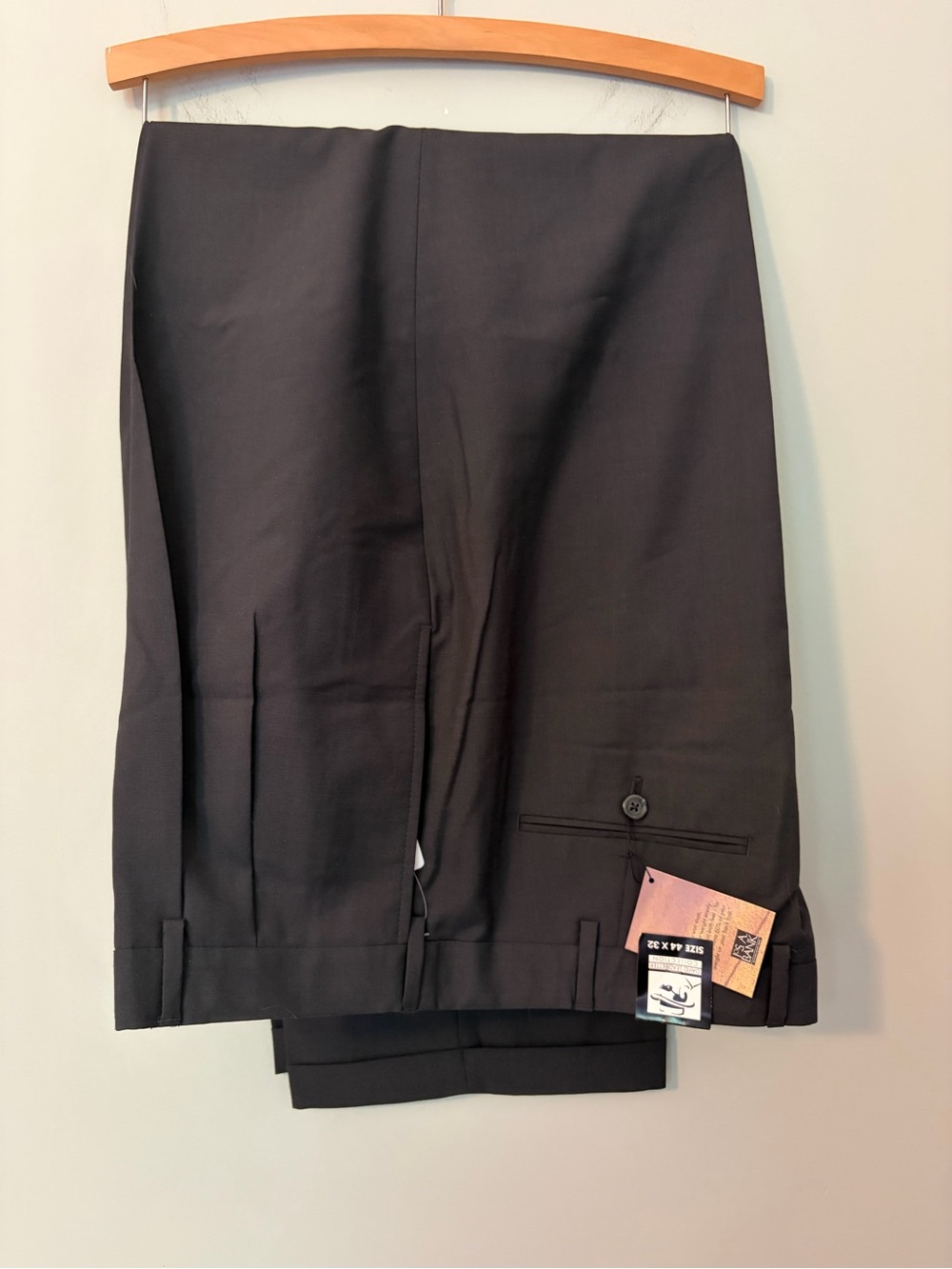 Jos. A. Bank David Leadbetter Golf Pants Charcoal Grey 44x32 Wool Blend NWT